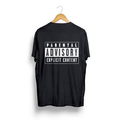 Parental Advisory Back Print T-Shirt